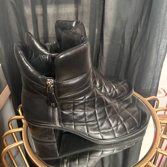 Chanel Quilted Ankle Boots - Picture 4 of 11